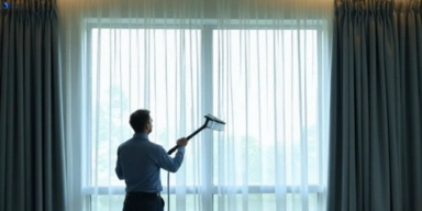 Commercial curtain stain removal service ceres-vic hotels offices restaurants