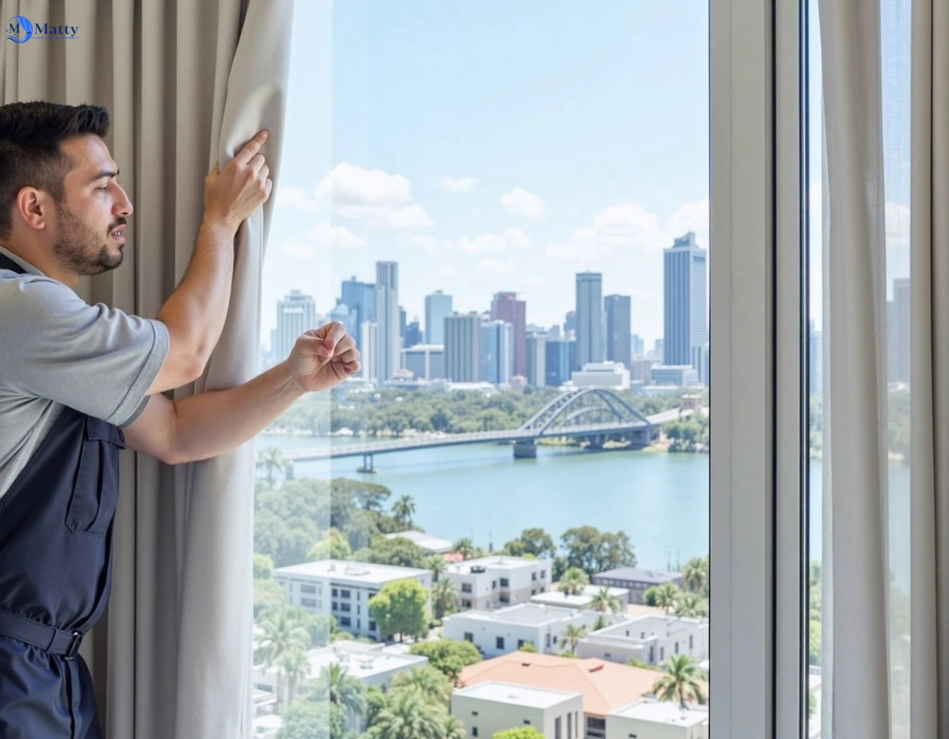 Professional curtain steam cleaning service ceres-vic QLD by Matty Curtain Cleaning