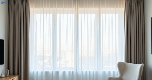 Freshly steam cleaned curtains in ceres-vic QLD